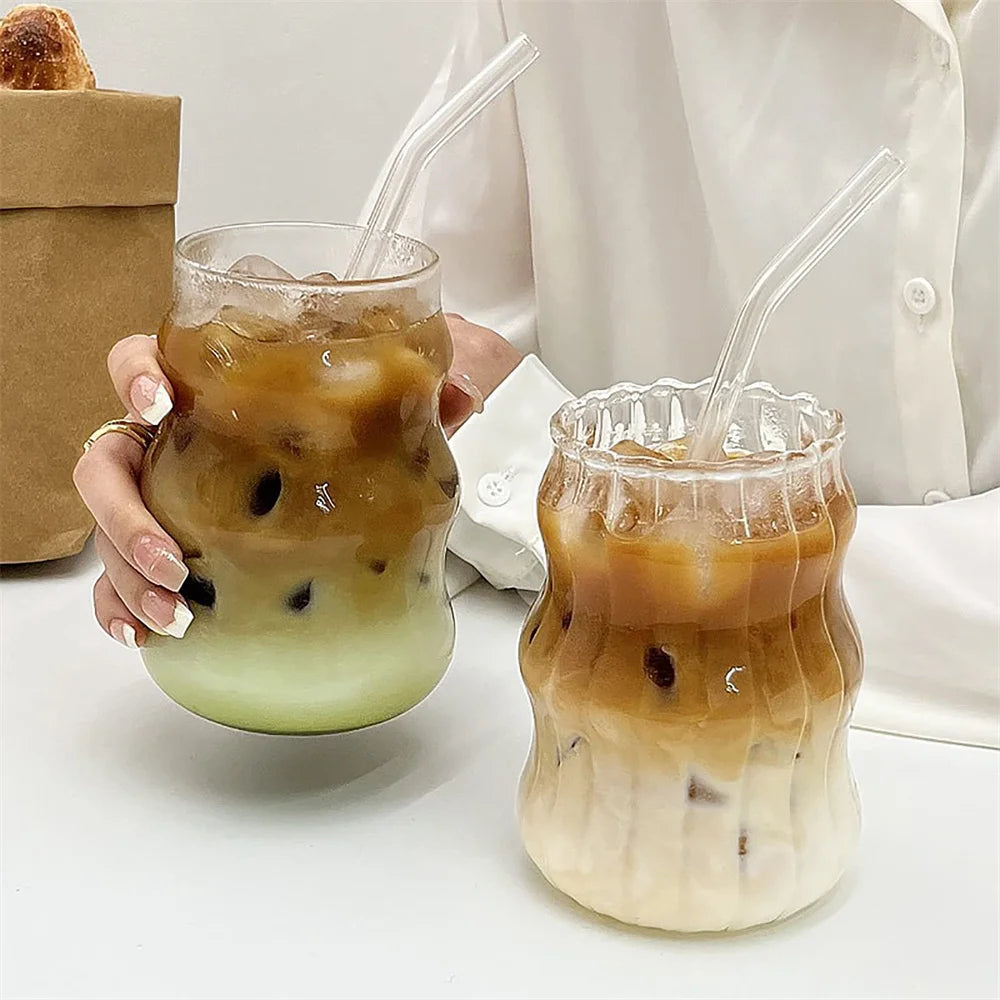 Verre à Rayures Résistant à la Chaleur 530ml