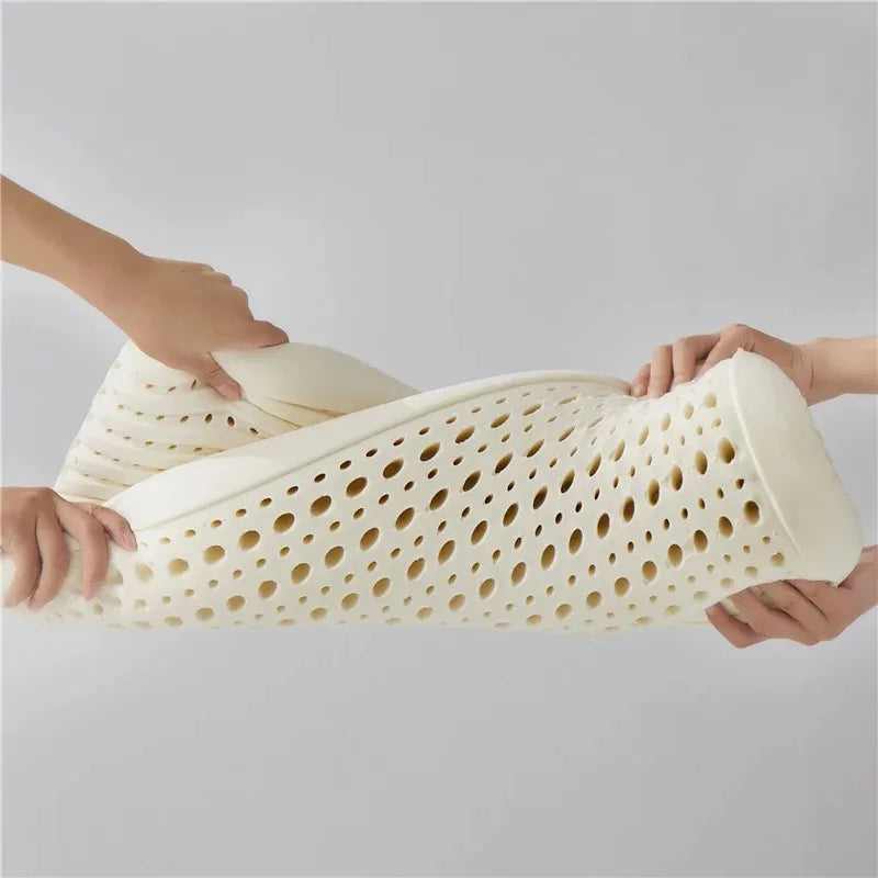 Oreiller en Latex Naturel - Soutien Cervical Anti-Ronflement