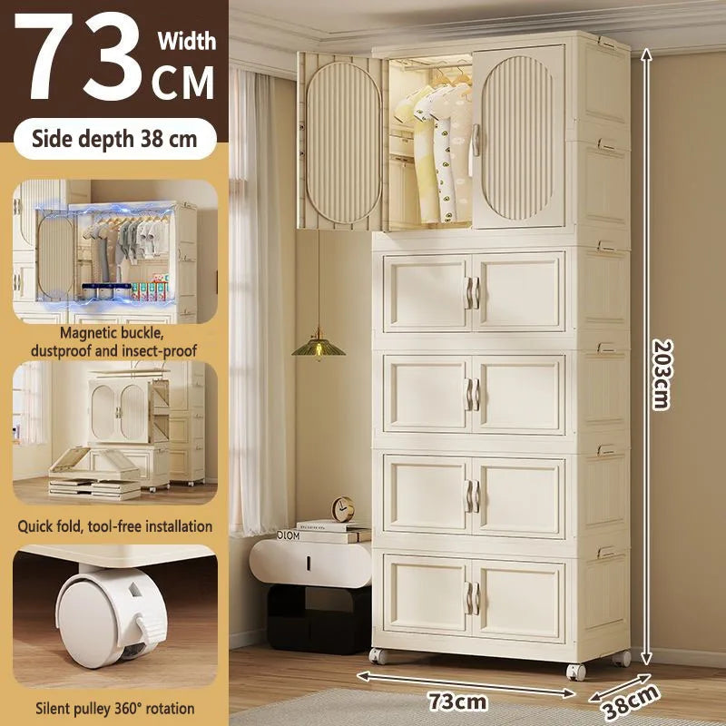 Armoire Pliable Enfant pour Vêtements et Jouets