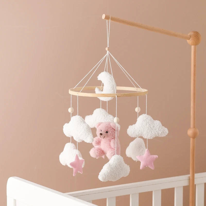 Mobile Musical en Bois pour Lit Bébé