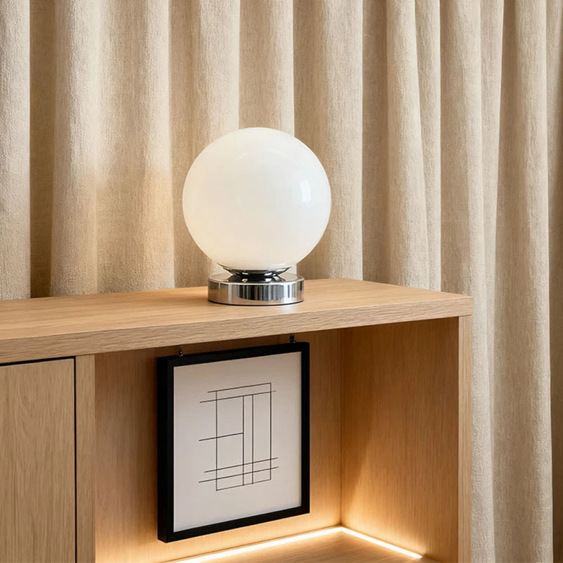 Lampe de Table en Verre USB - Style Murano Contemporain