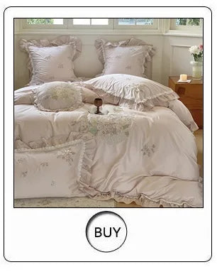 Parure de Lit Coton Luxe Style Hôtelier Brodée