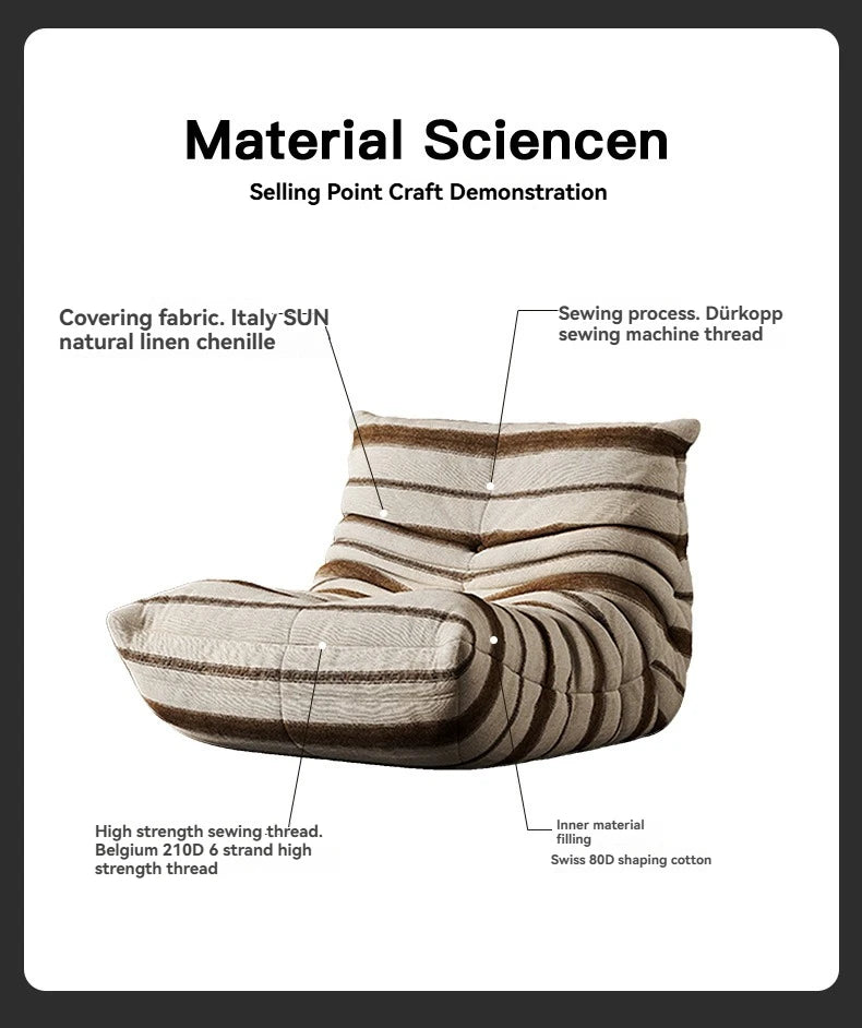 Fauteuil Paresseux Togo en Mousse à Mémoire de Forme