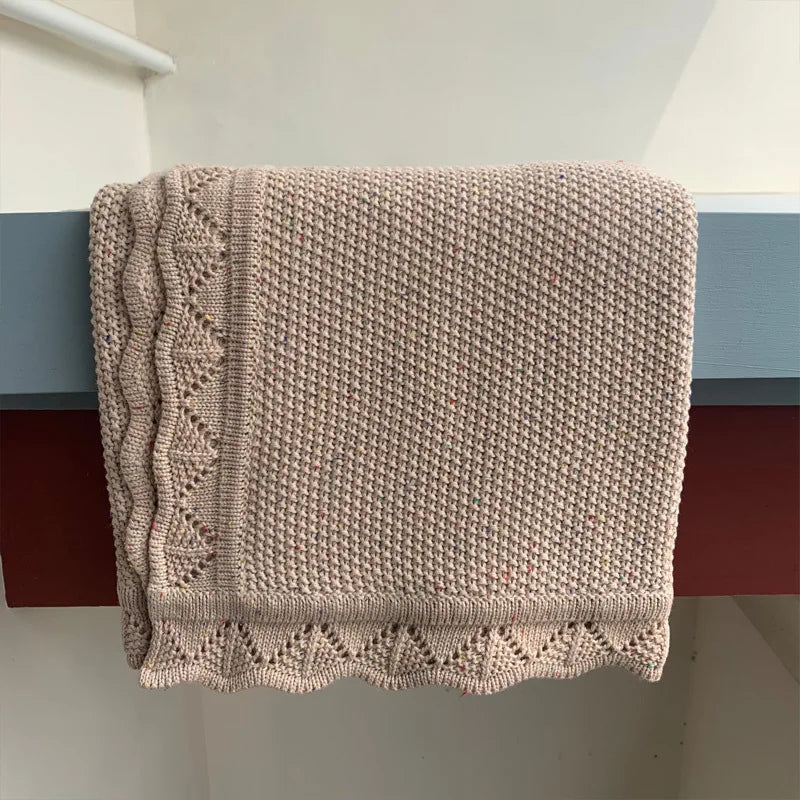 Couverture Bébé Tricotée Style Nordique
