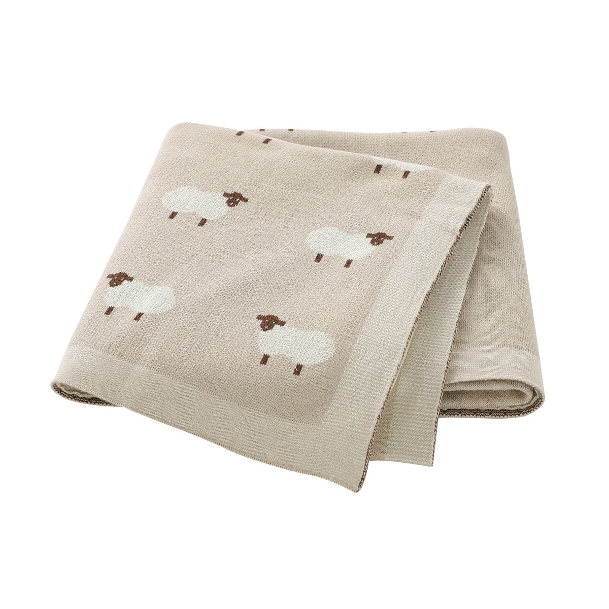 Couverture Bébé Tricotée en Coton Douce