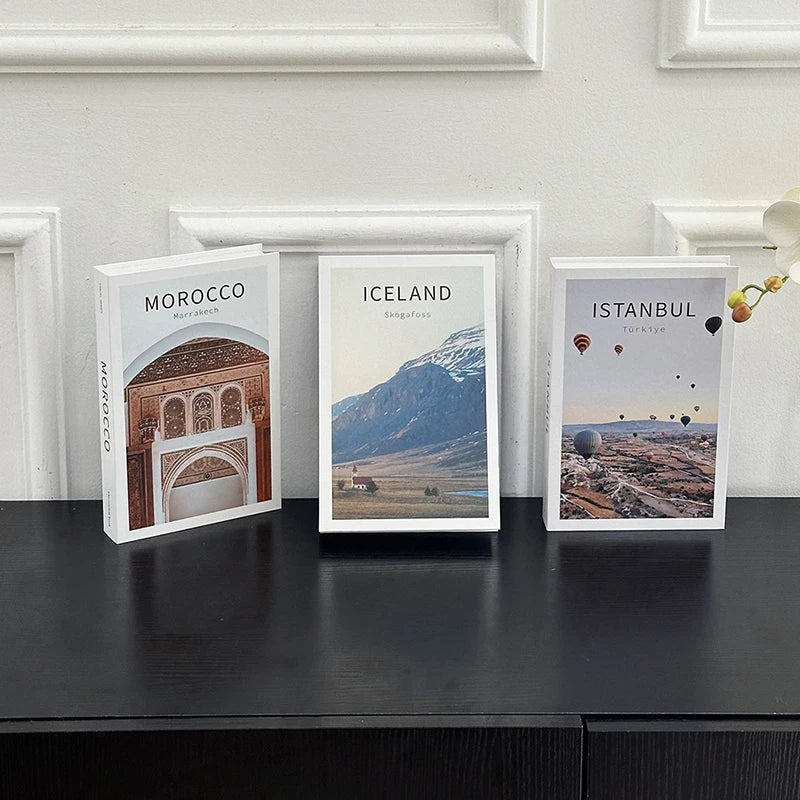 Livres Décoratifs Factices Design Créatif pour Table Basse
