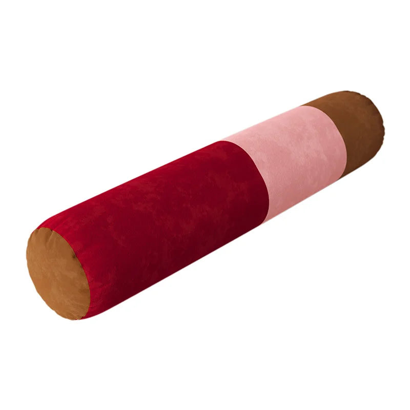 Traversin Cylindrique en Velours - Confort Longue Durée