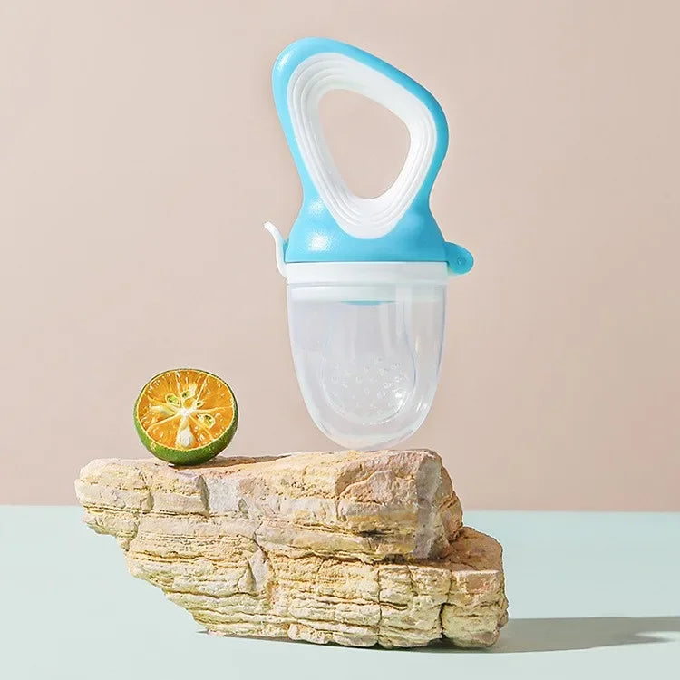 Grignoteuse en Silicone pour Bébé avec Couvercle