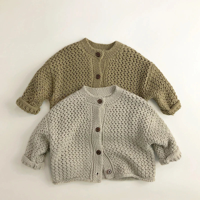 Cardigan Enfant Rayé Motif Ananas