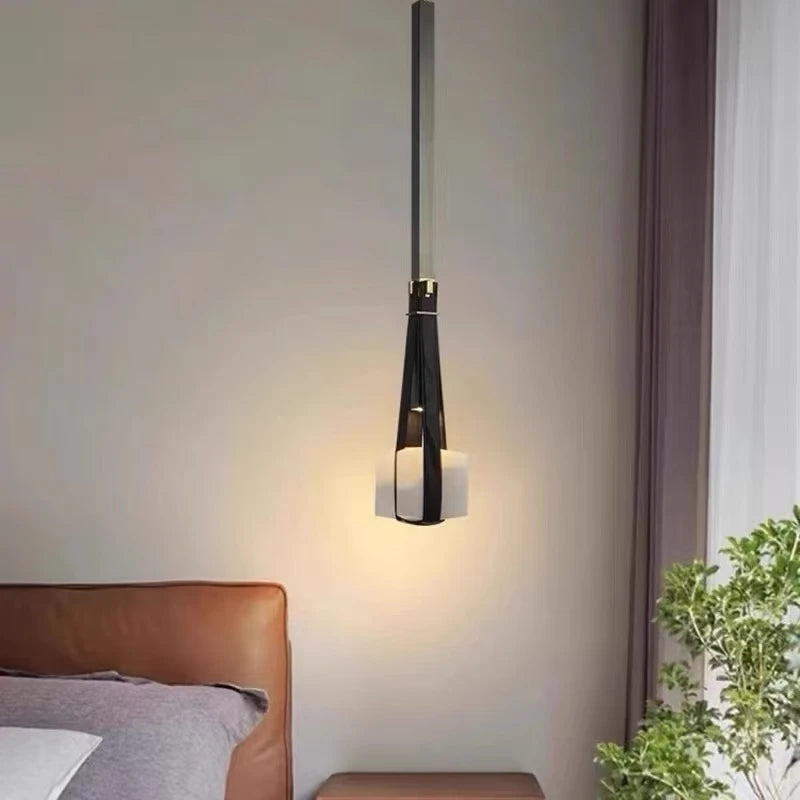 Suspension Design Cuir Marron Luxe Restaurant et Bar