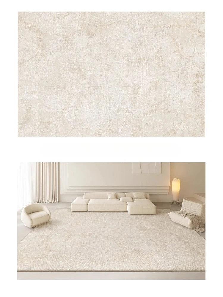 Grand Tapis Style Crème pour Salon et Chambre