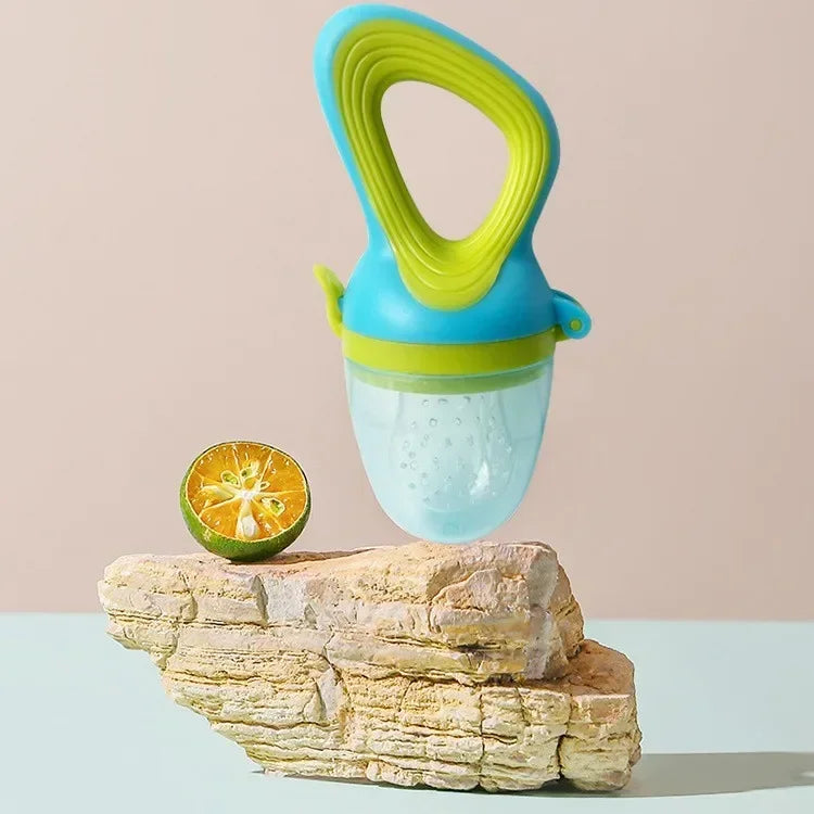 Grignoteuse en Silicone pour Bébé avec Couvercle