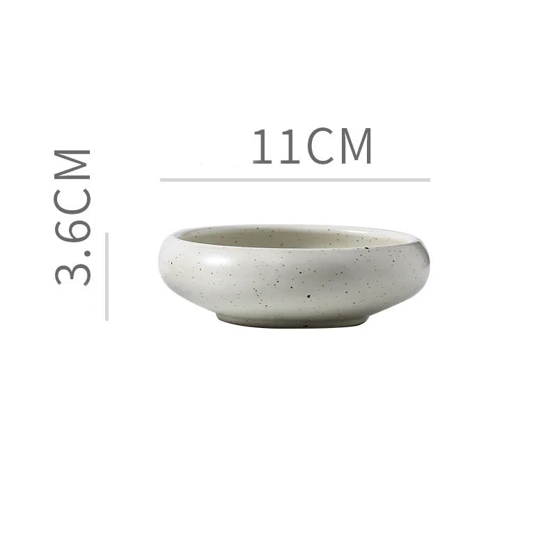 Ceramic Dip Bowl – Retro Condiment Dish