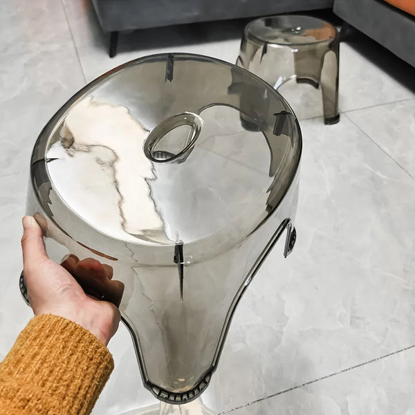 Tabouret de Douche Acrylique Transparent Antidérapant