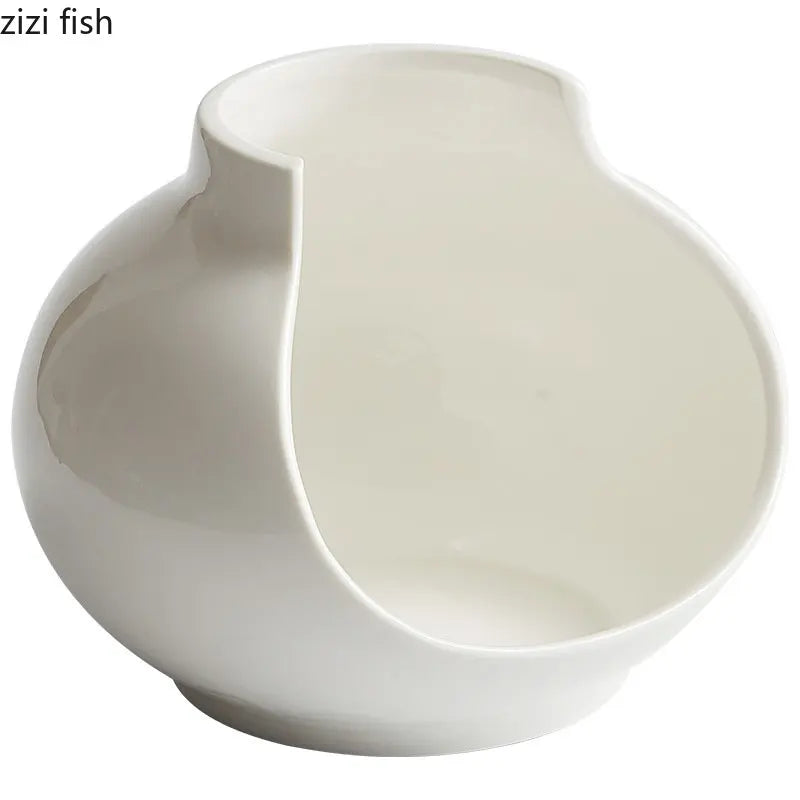 Assiette en Céramique Forme Vase Design Créatif