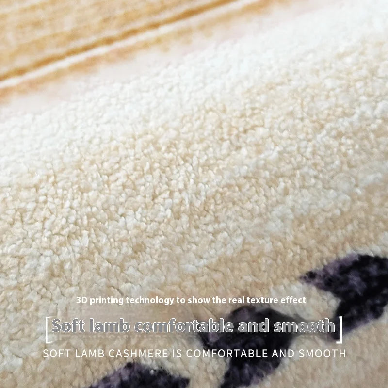 Tapis Chaud Rétro Antidérapant Lavable Salon