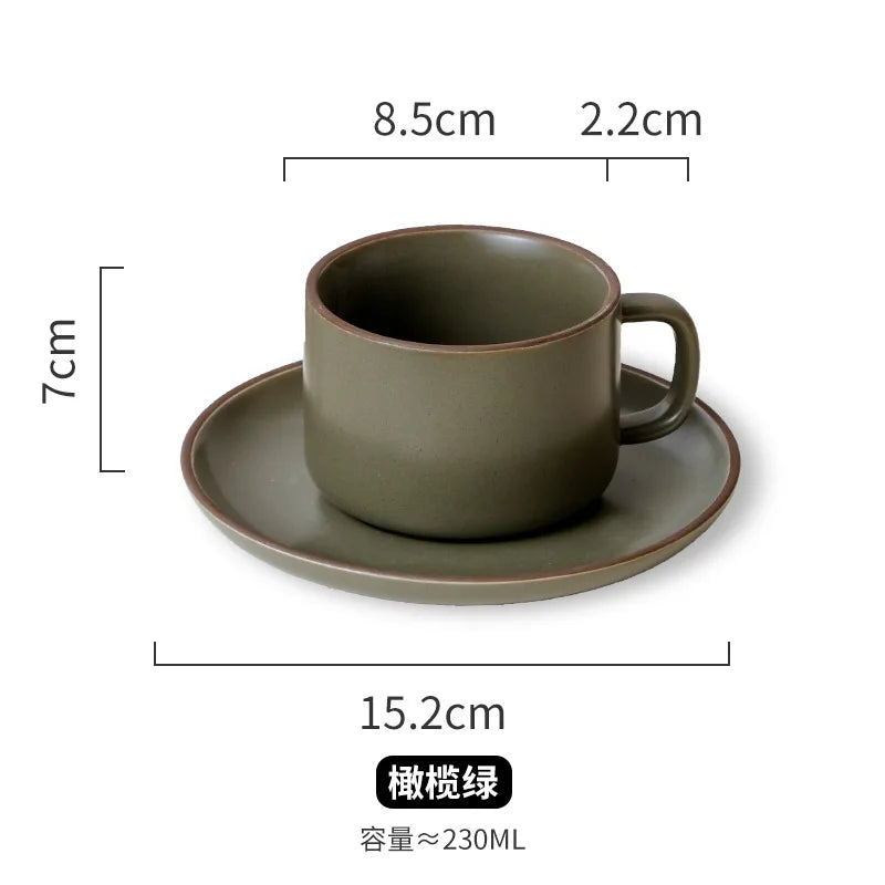 Tasse en Céramique Morandi Style Café Restaurant