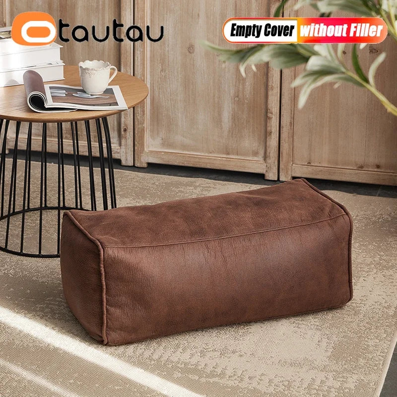 Housse de Pouf Poire en Cuir Synthétique (Sans Garnissage)