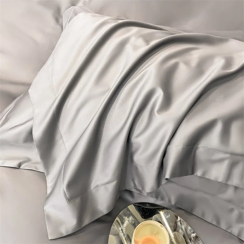 Parure de Lit Coton Égyptien 1000TC Ultra Douce 4 Pièces