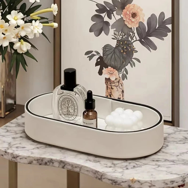 Boîte de Rangement en Cuir PU pour Bijoux et Accessoires