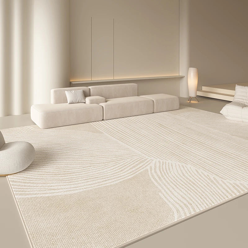 Tapis Style Japonais Minimaliste Peluche Douce Antidérapant