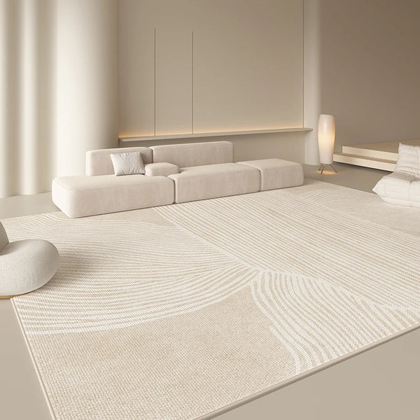 Tapis Style Japonais Minimaliste Peluche Douce Antidérapant