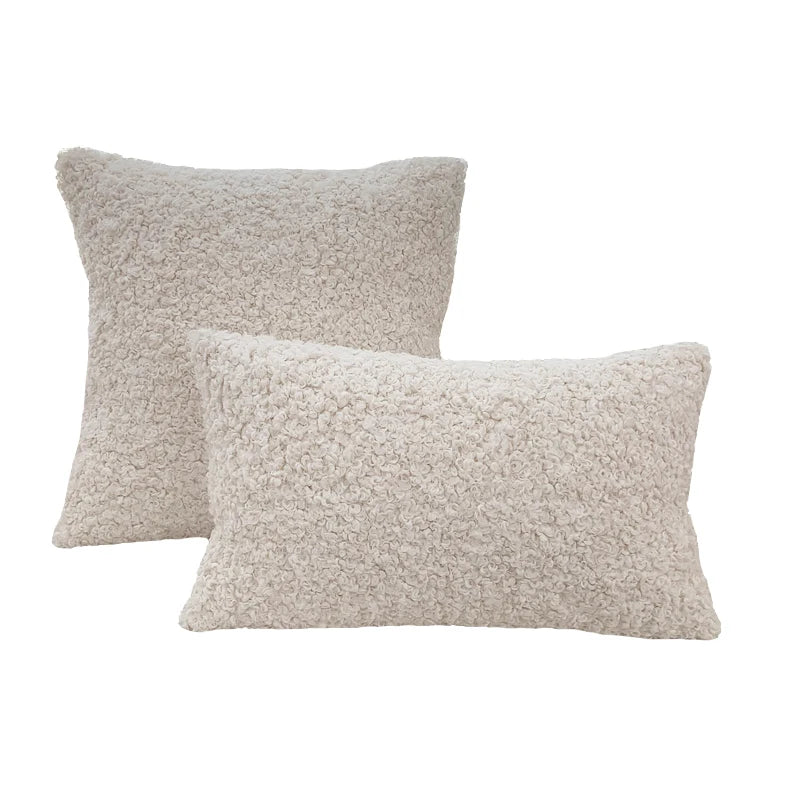 Housse de Coussin Teddy Fourrure - Douceur Peau de Mouton