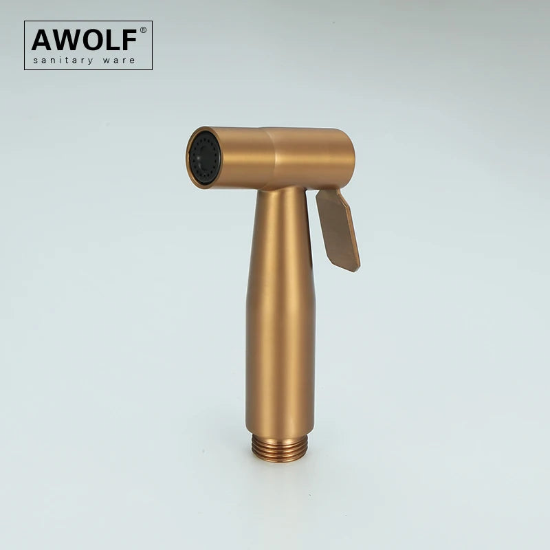 Douchette WC Portable en Acier Inoxydable Or Rose