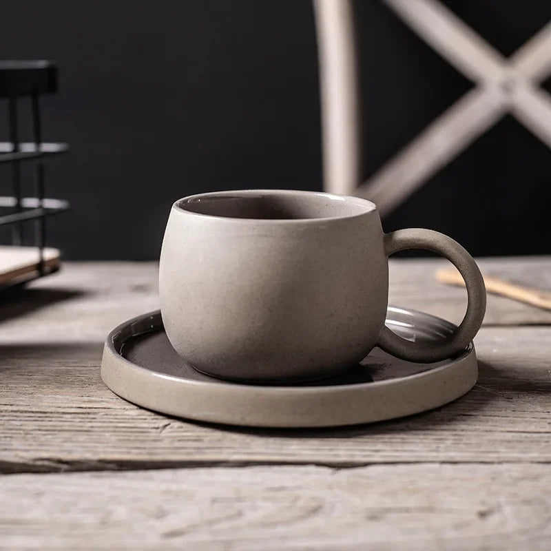 Ensemble Tasse Expresso et Soucoupe Céramique Style Japonais