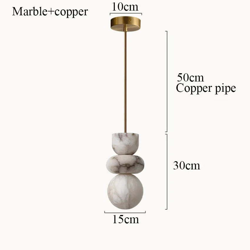 Suspension en Marbre Espagnol - Veinage Naturel Luxueux