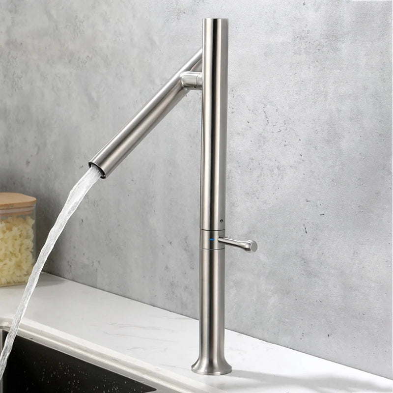 Robinet de Cuisine Pliable Inox 304 Rotation 360°