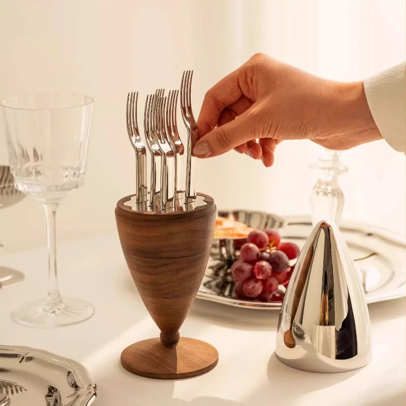 Fourchette à Fruits en Acier Inoxydable - Style Européen