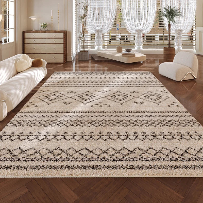 Tapis Chaud Rétro Antidérapant Lavable Salon