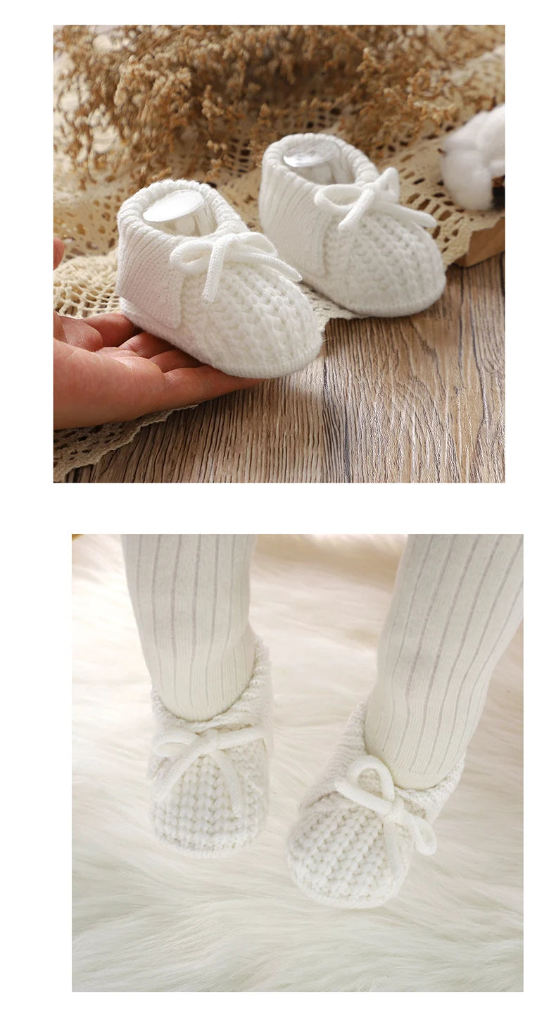 Chaussons Bébé Tricotés à Revers 0-18 Mois