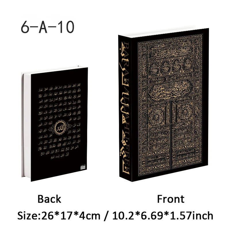 Boîte de Rangement Livre Factice Décoration Architecture Orientale