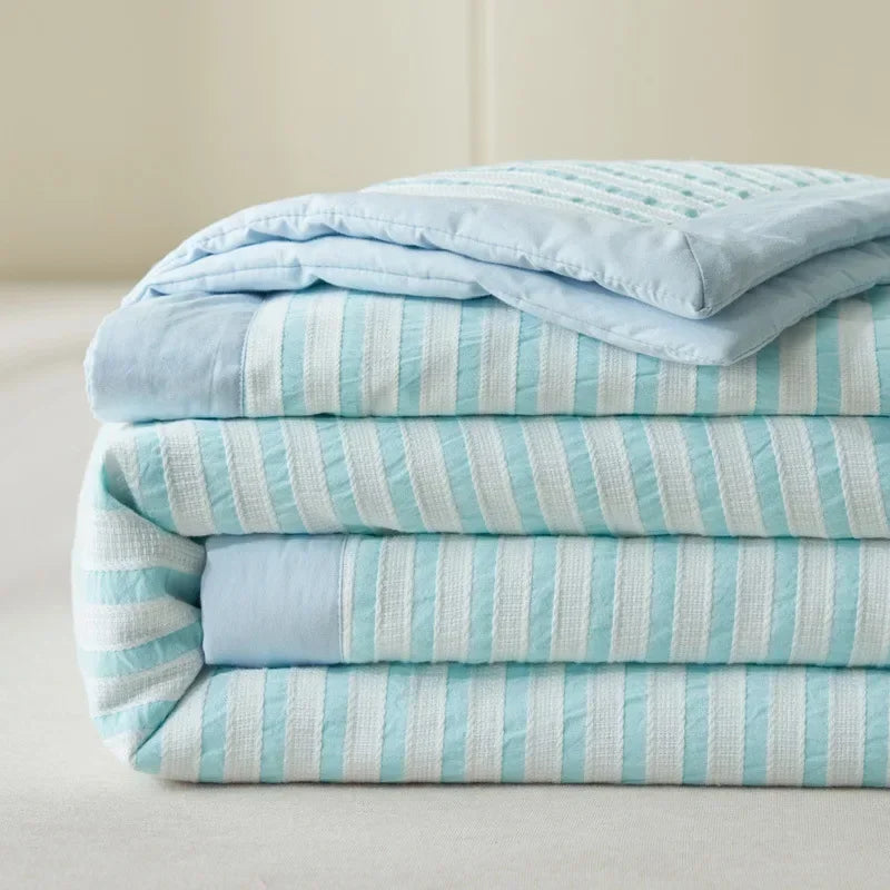 Couette d'Été Jacquard Coton Haut de Gamme Légère