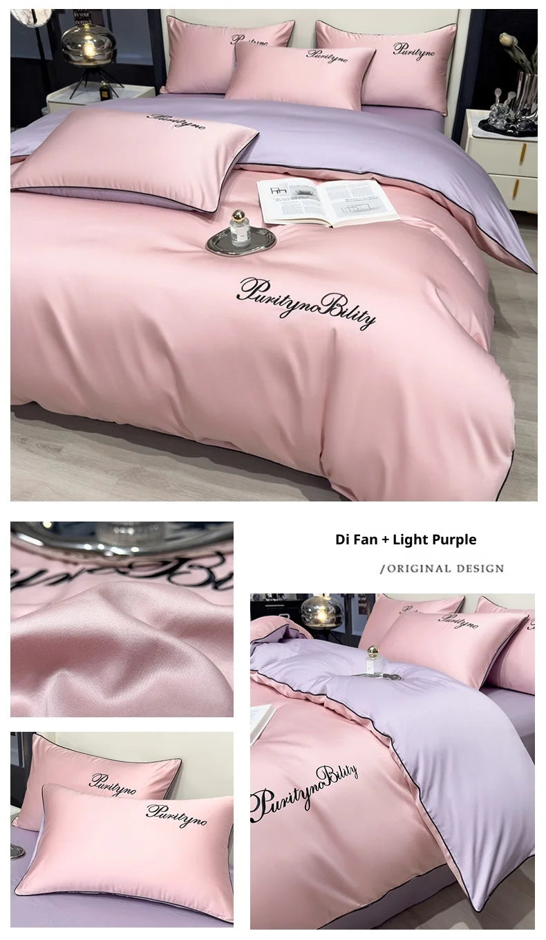 Set Housse de Couette Coton Égyptien avec Taies