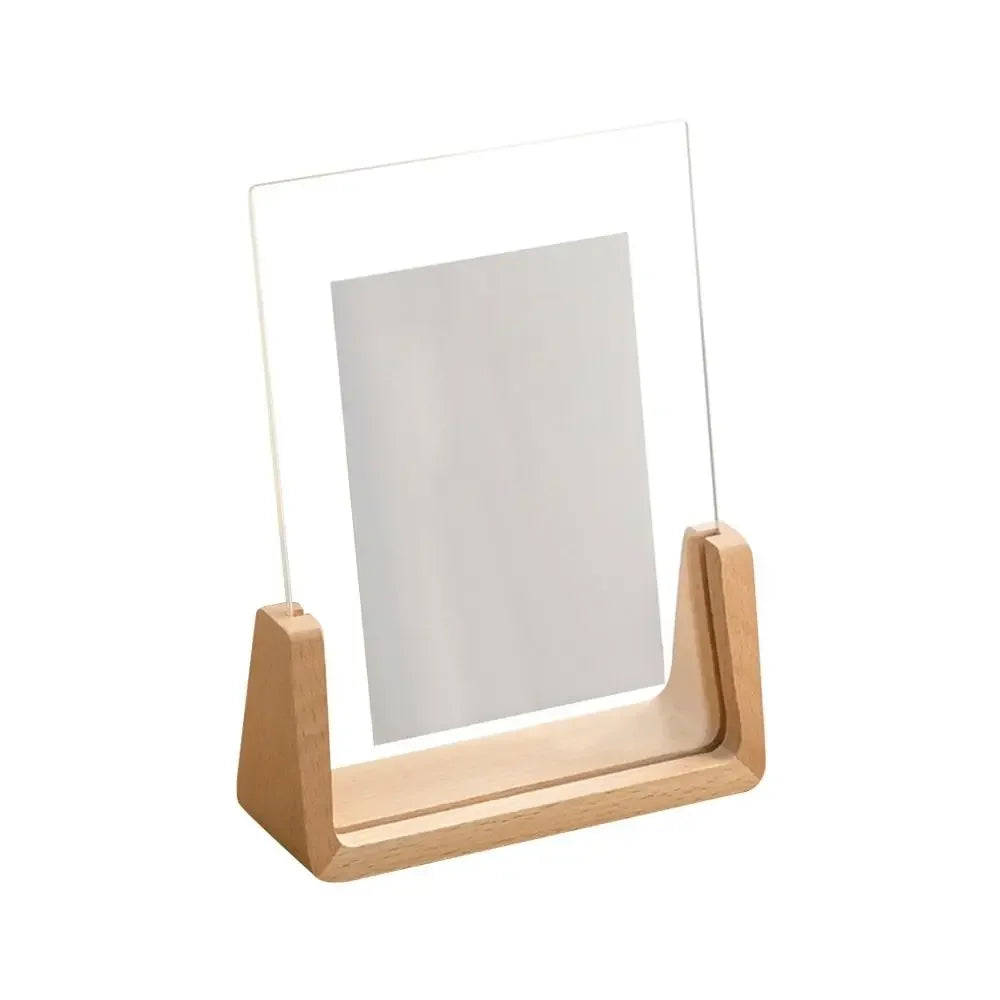 Cadre Photo Acrylique en Bois - Forme U Transparente