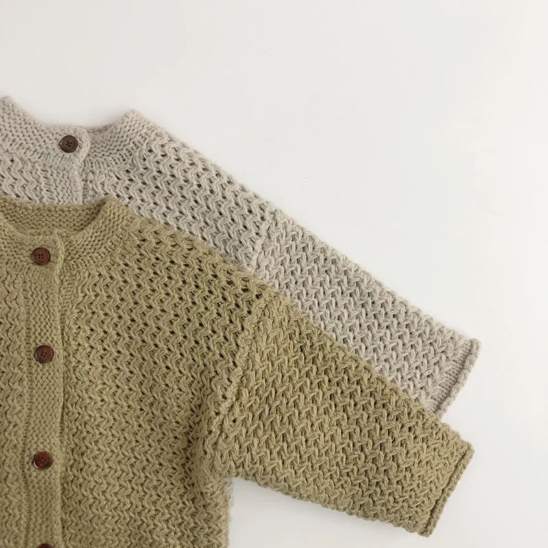 Cardigan Enfant Rayé Motif Ananas