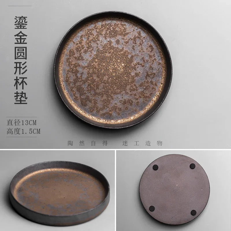 Tasse en Céramique Style Japonais Vintage Glaçure Rouille