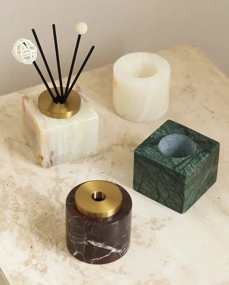Diffuseur de Parfum en Marbre Naturel Style Européen