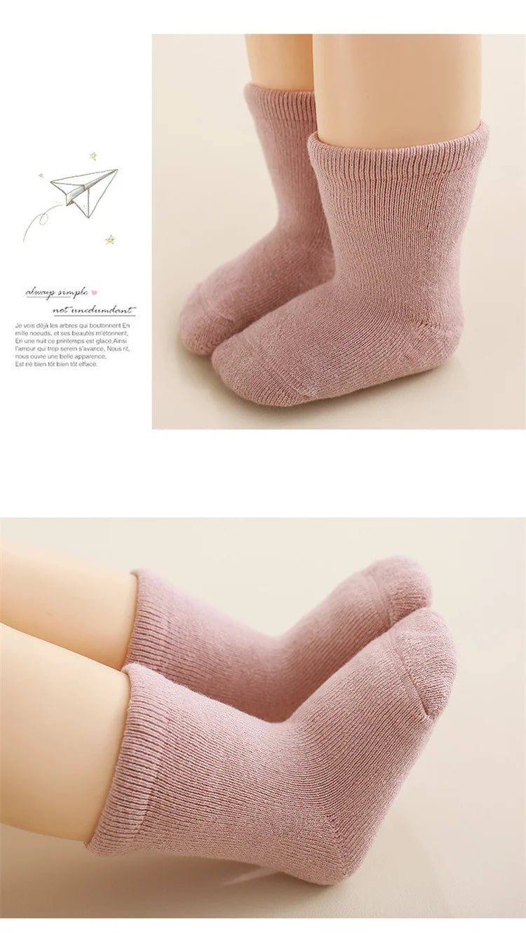 Chaussettes Bébé Éponge Épaisse Hiver
