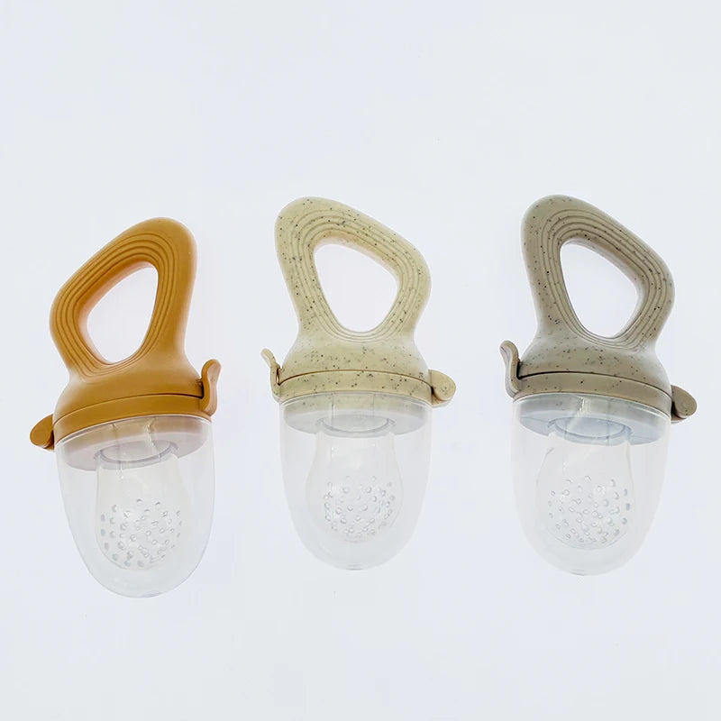Grignoteuse en Silicone pour Bébé avec Couvercle