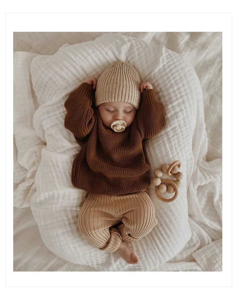 Pull Bébé Tricoté Épais Hiver