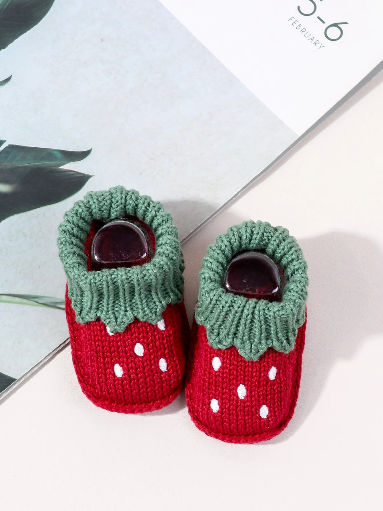 Chaussons Bébé Tricotés Motif Cartoon 0-3 Mois