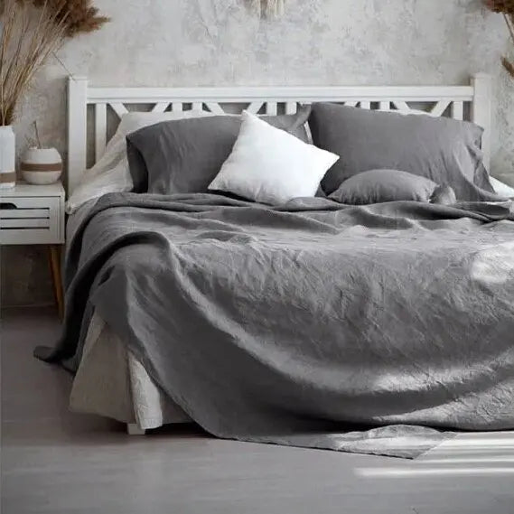 Drap Plat en Lin Pur Lavé - Respirant et Durable