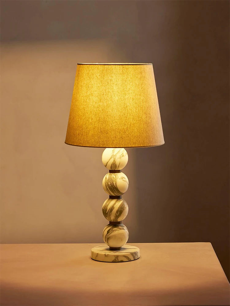Lampe de Table en Marbre - Style Français Luxueux