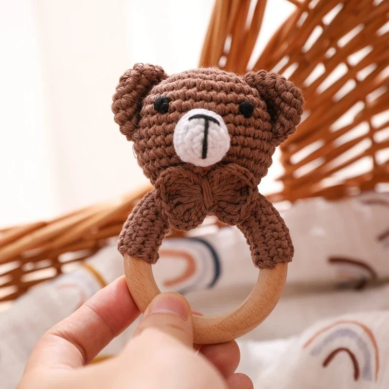 Hochet Bracelet Ourson au Crochet