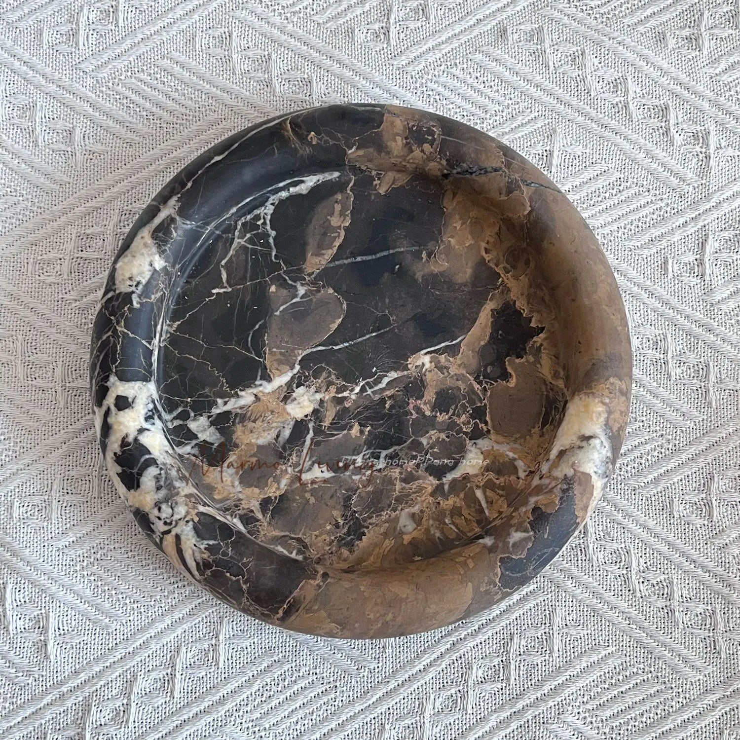 Plateau en Marbre Naturel Style Wabi-Sabi - Bijoux et Parfums