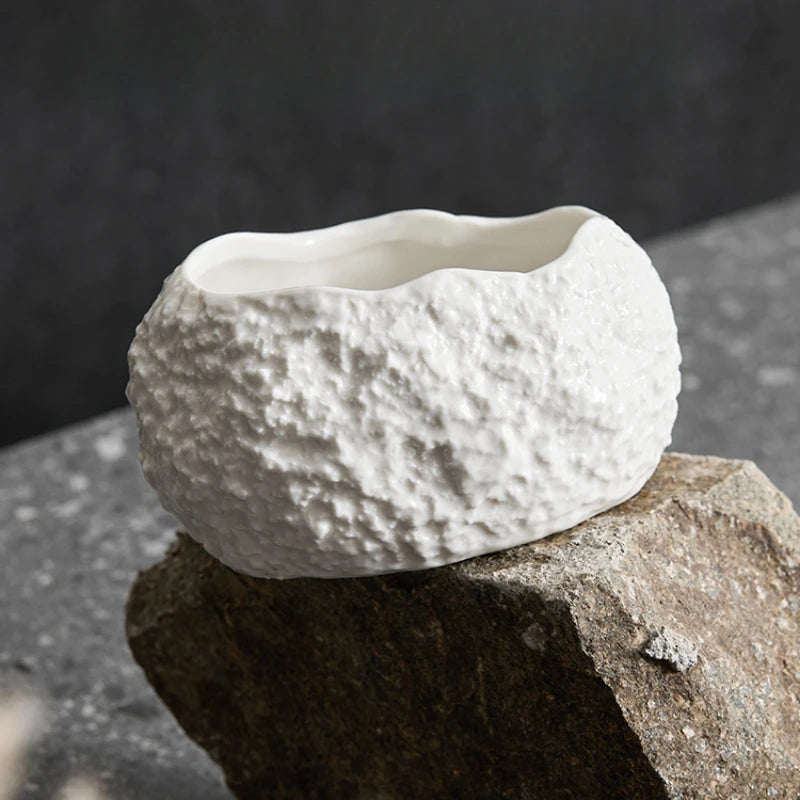 Bol Céramique Forme Œuf Design Irrégulier Haut de Gamme